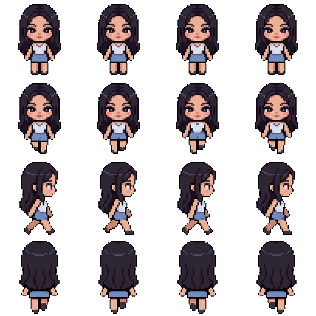 Amanda movement sprite