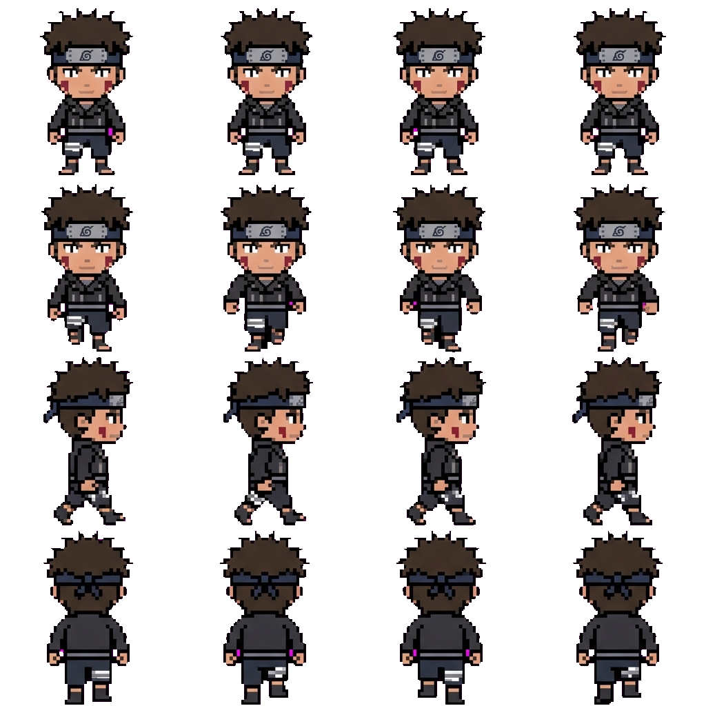 Inuzuka Kiba movement sprite