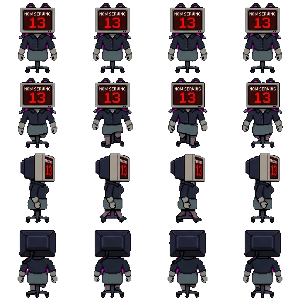Teller movement sprite