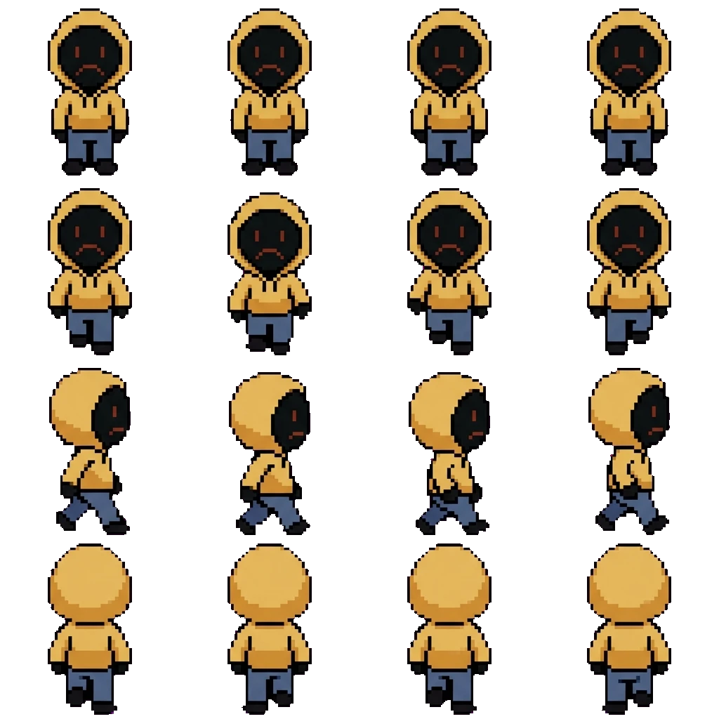Hoodie movement sprite
