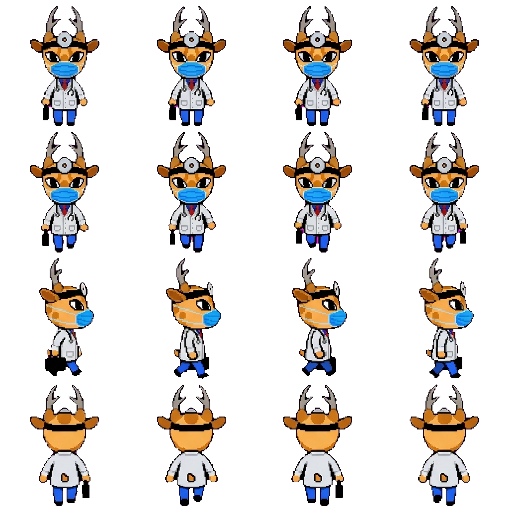 dr. harlow. movement sprite