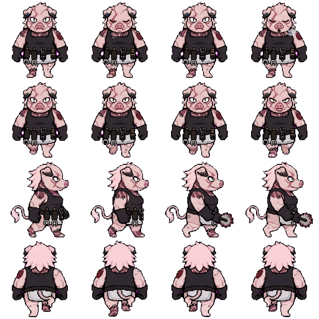 Butcher movement sprite