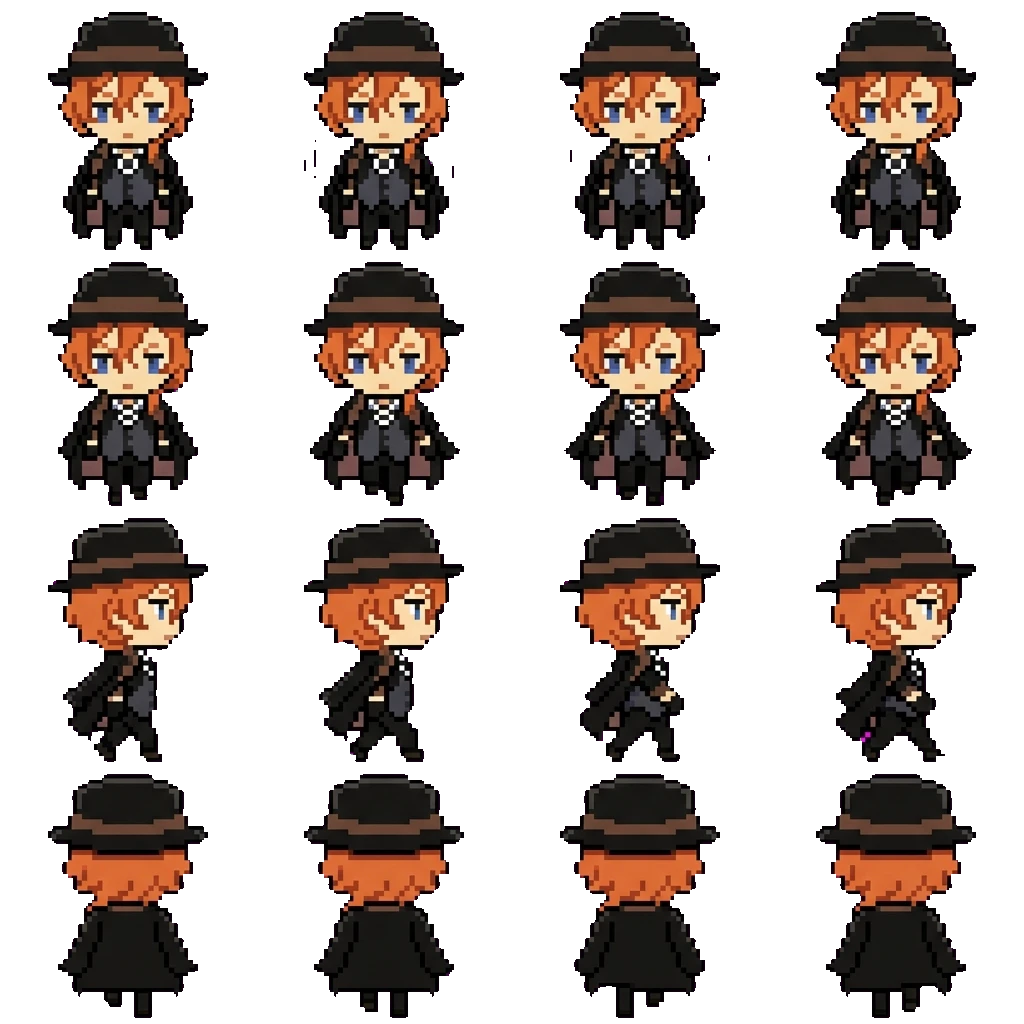 Chuuya Nakahara movement sprite