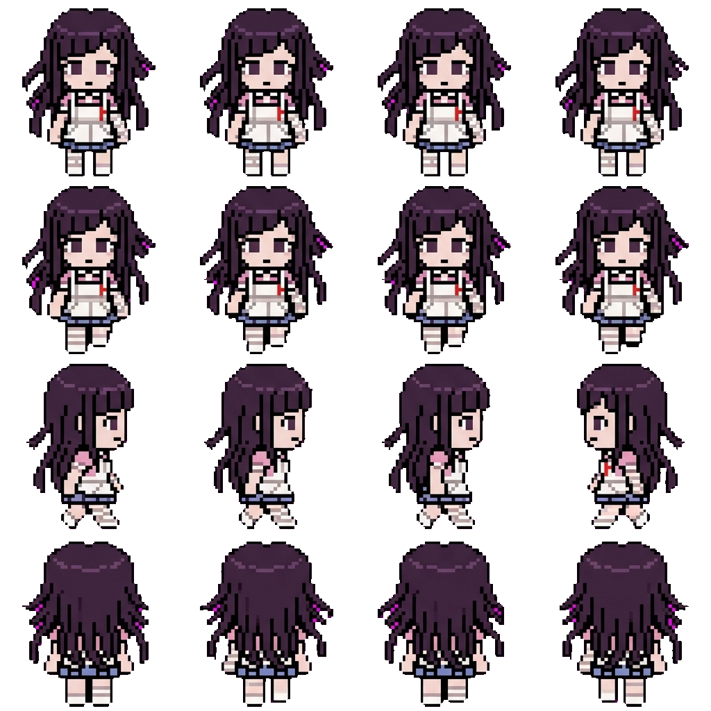 Mikan tsumiki movement sprite