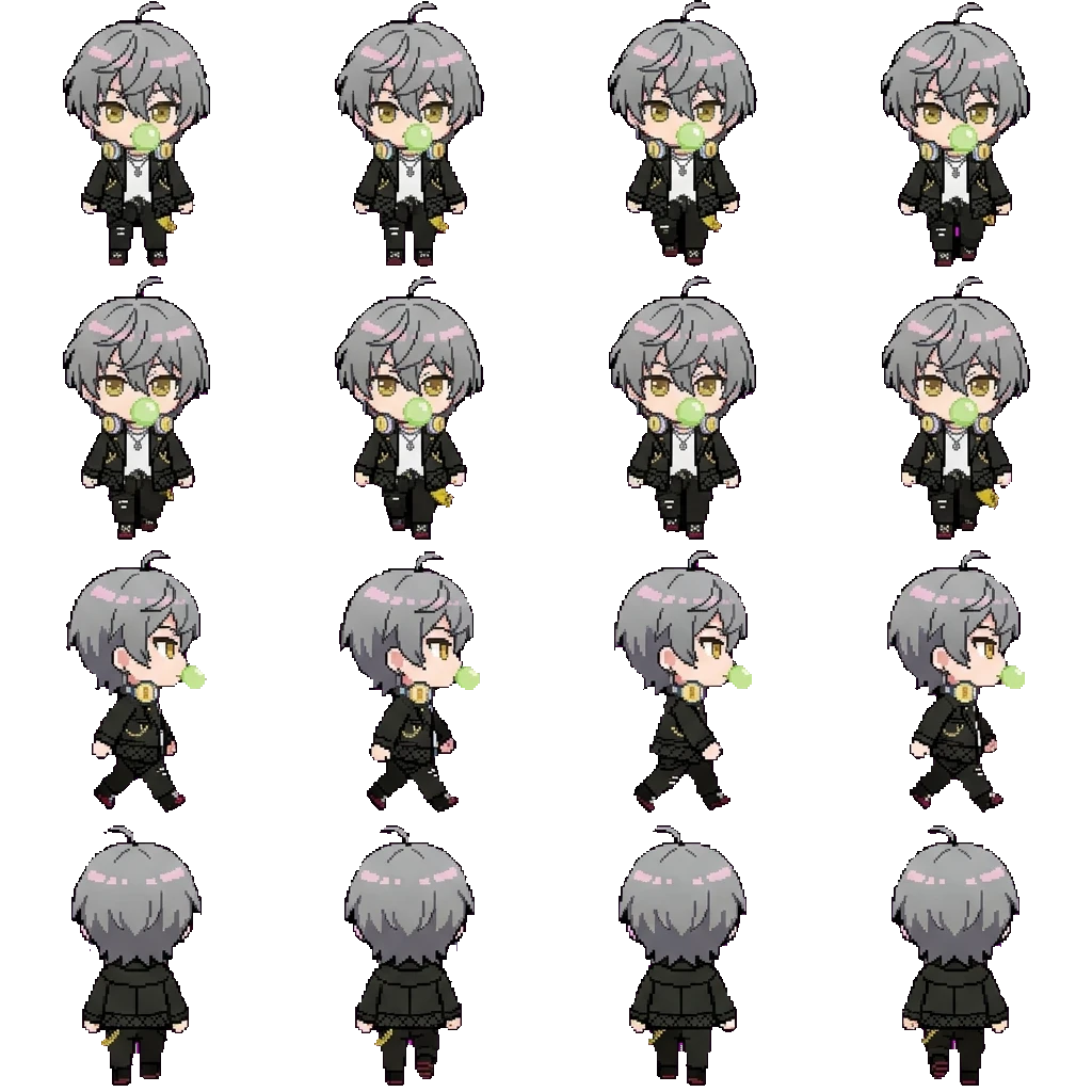 Leo Kurosagi movement sprite