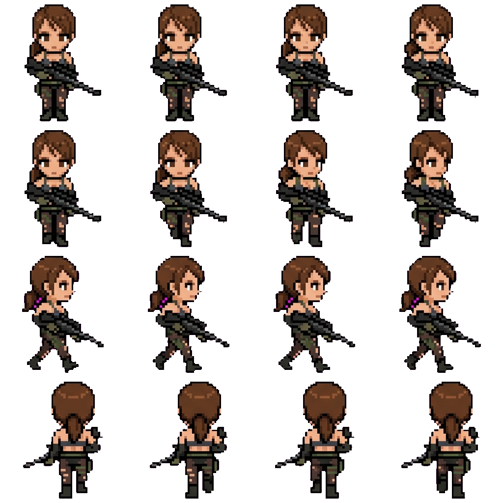 Quiet movement sprite