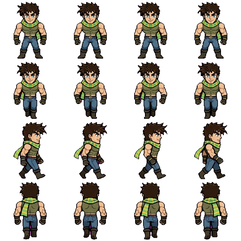 Joseph Joestar movement sprite