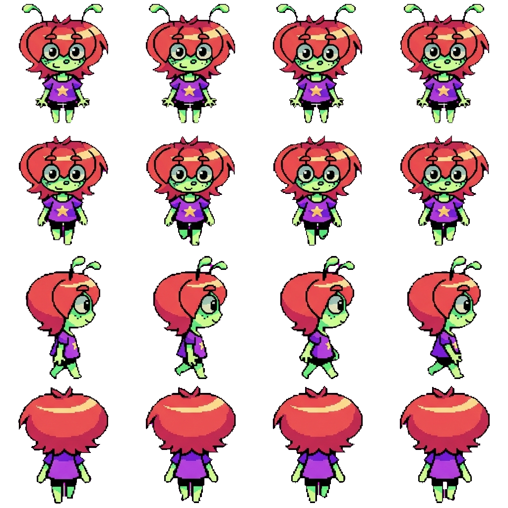 Shelly movement sprite
