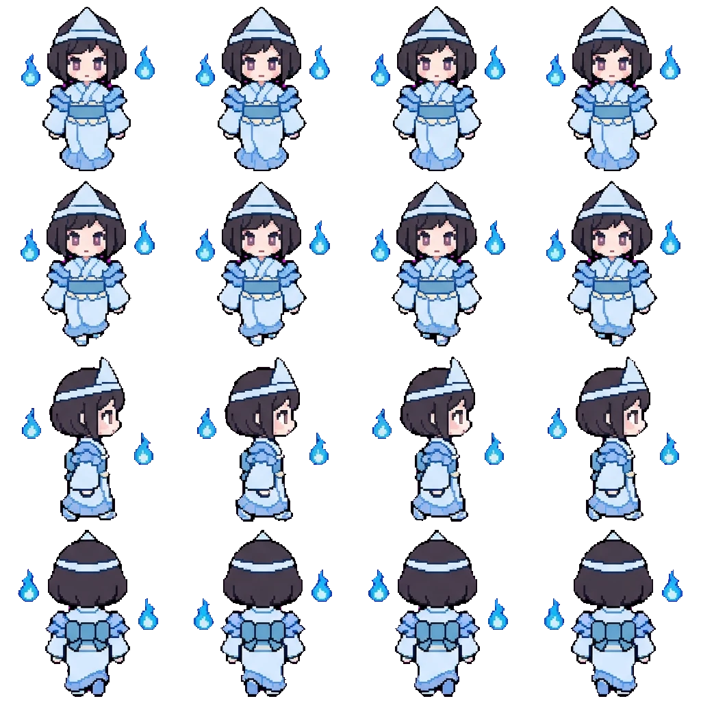 Ena Shinonome movement sprite