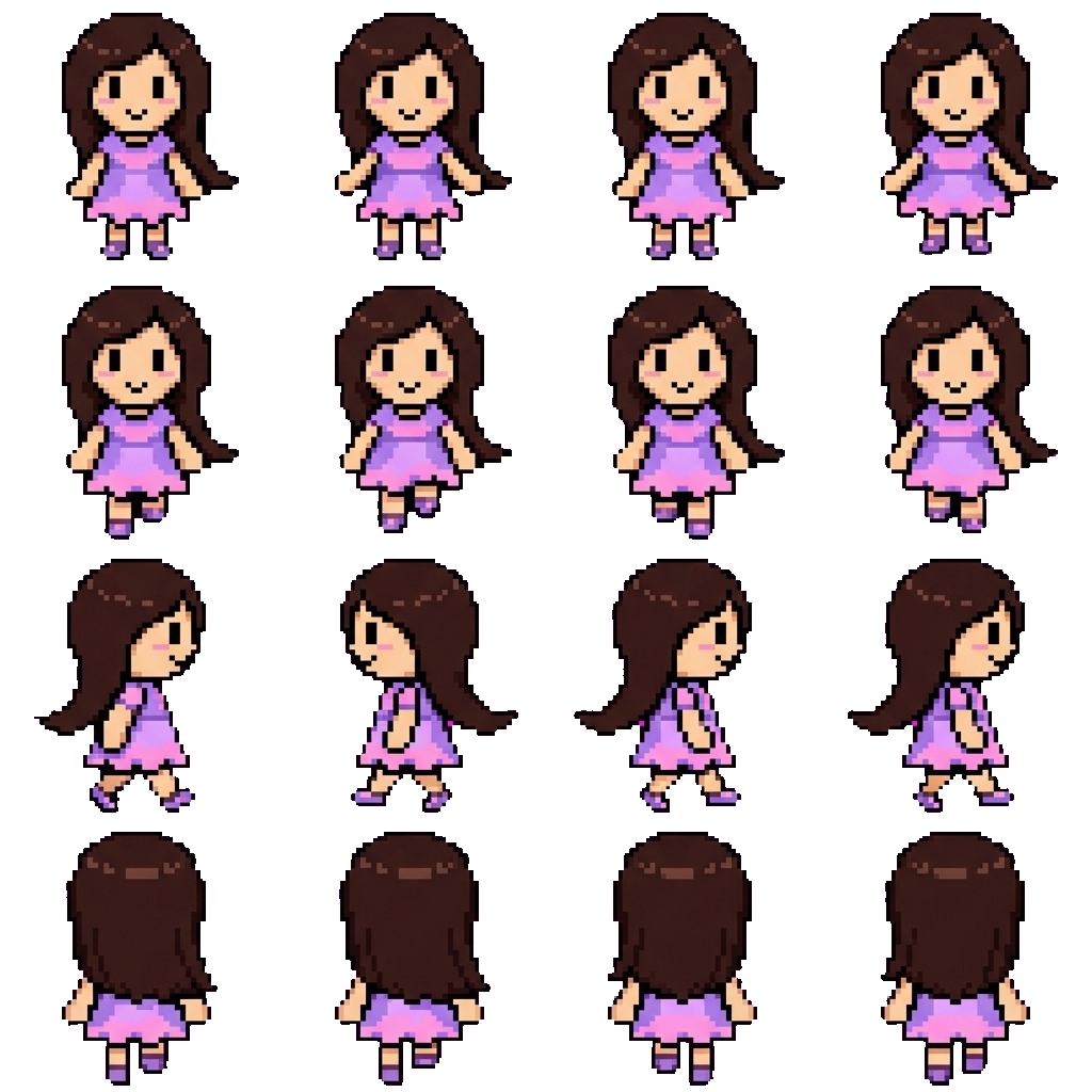 GHOST OF CLARA movement sprite