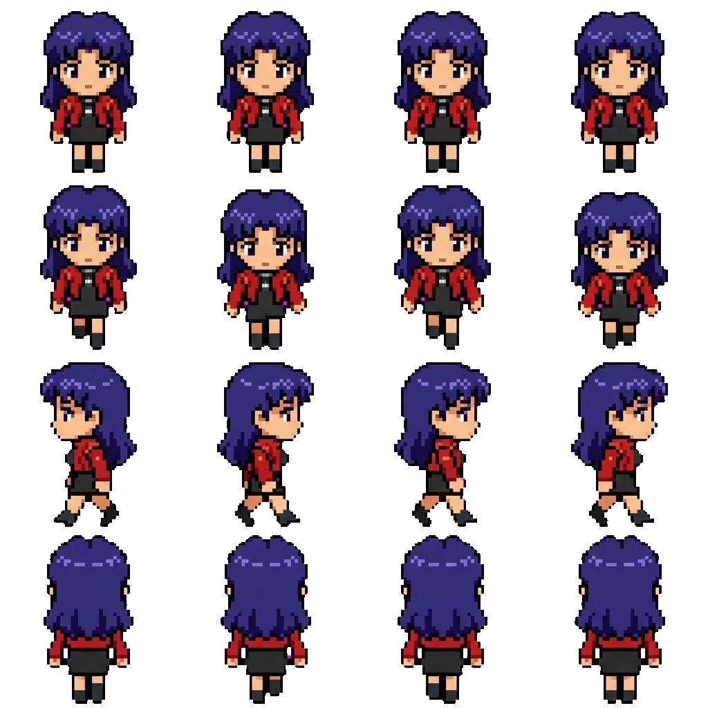 Misato movement sprite