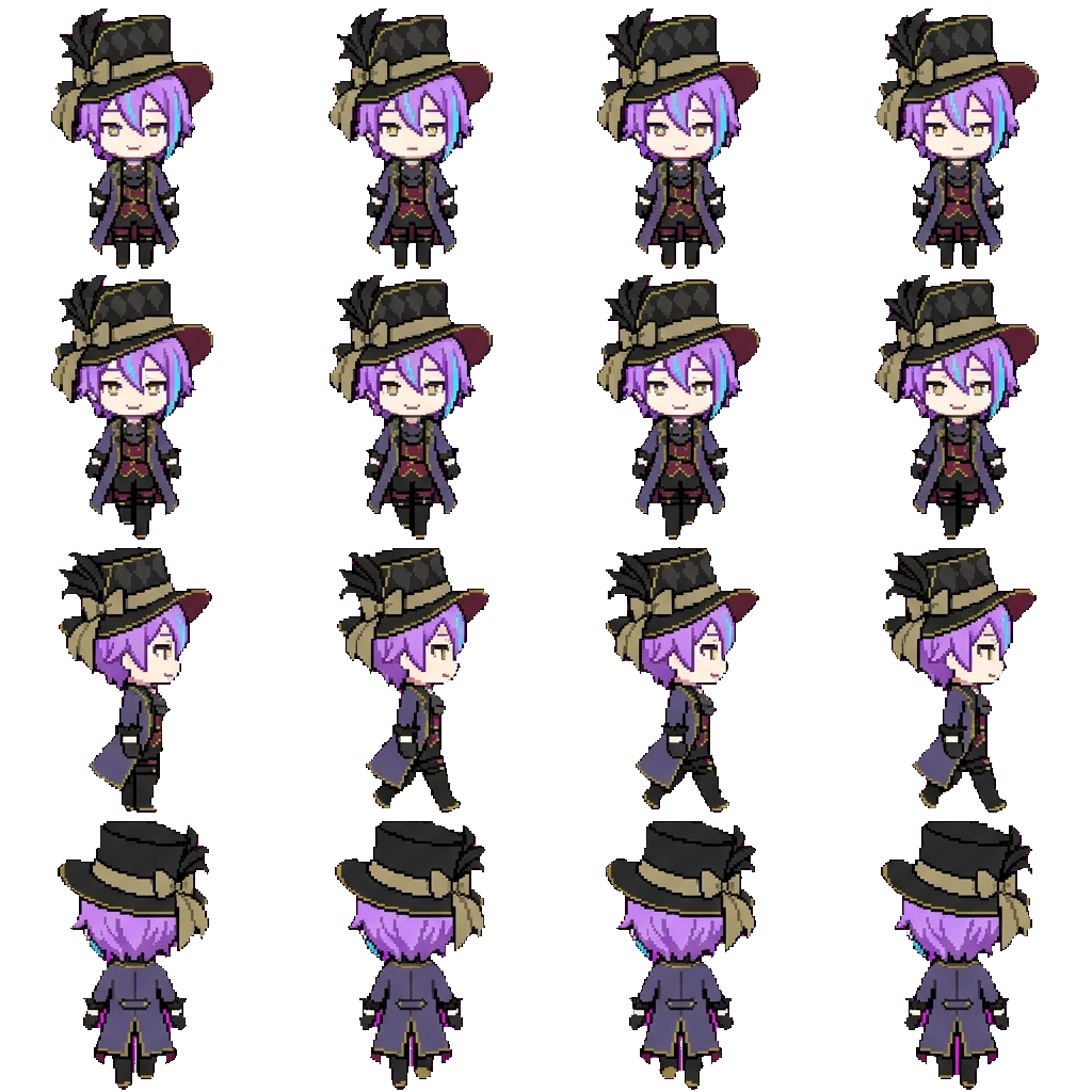 Rui Kamishiro movement sprite