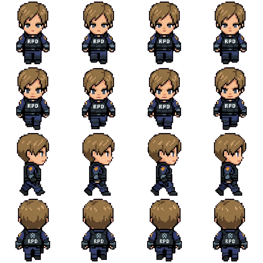 Leon Kennedy movement sprite