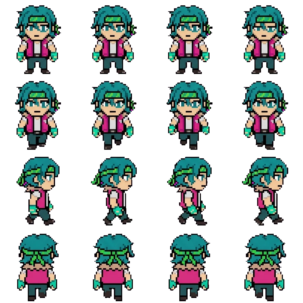 Biker movement sprite