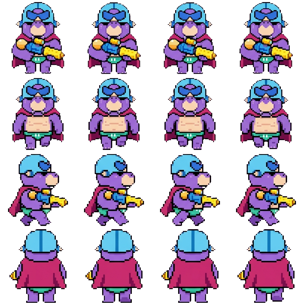 Pierce movement sprite