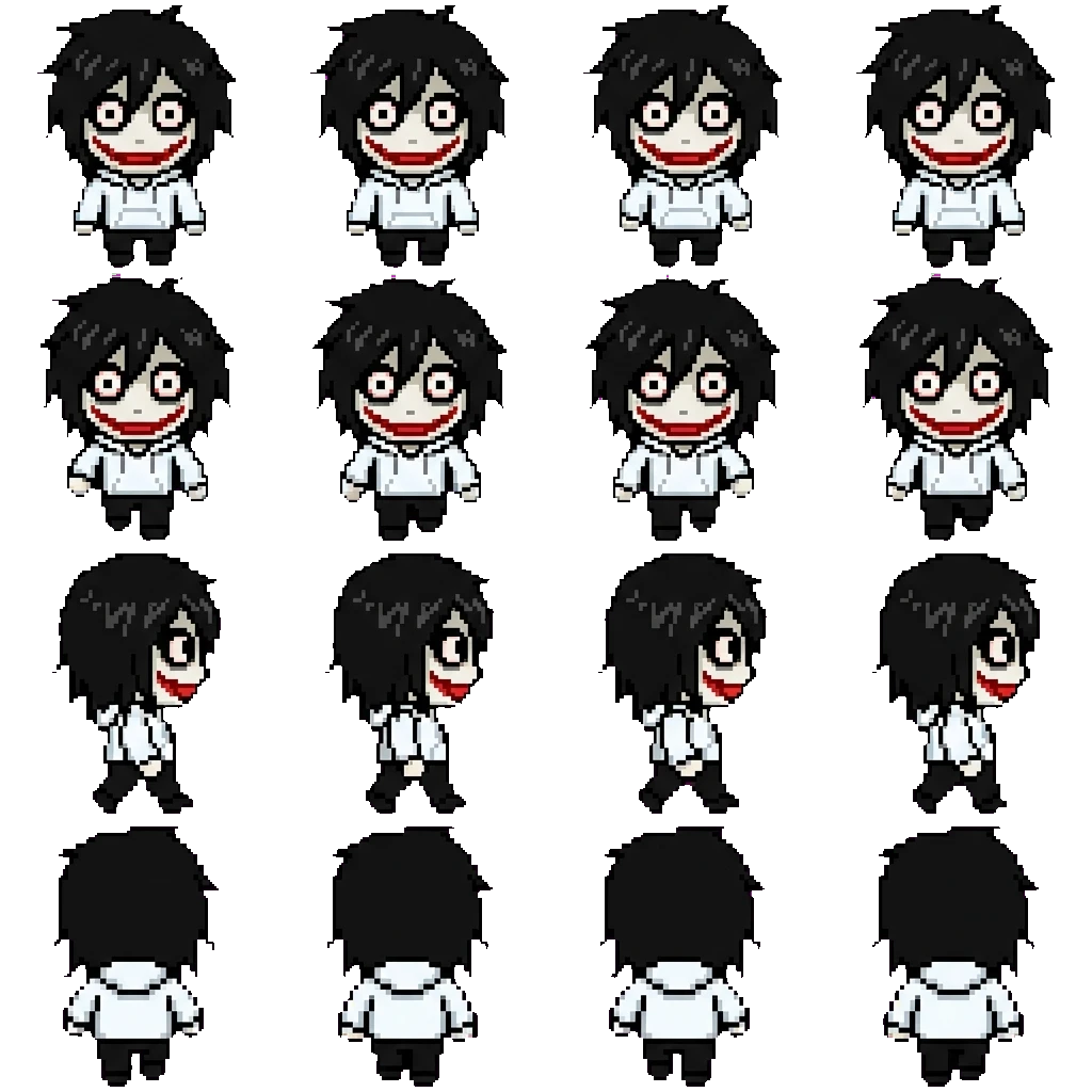 Jeff The Killer movement sprite