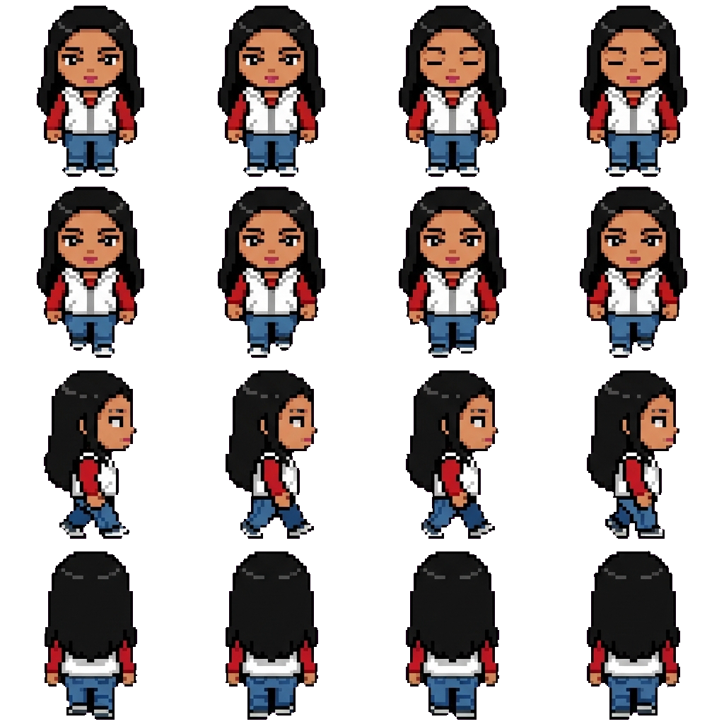 Ariana movement sprite