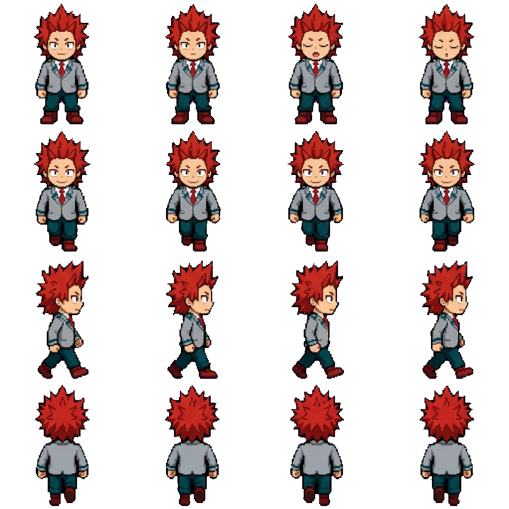 Eijiro Kirishima movement sprite