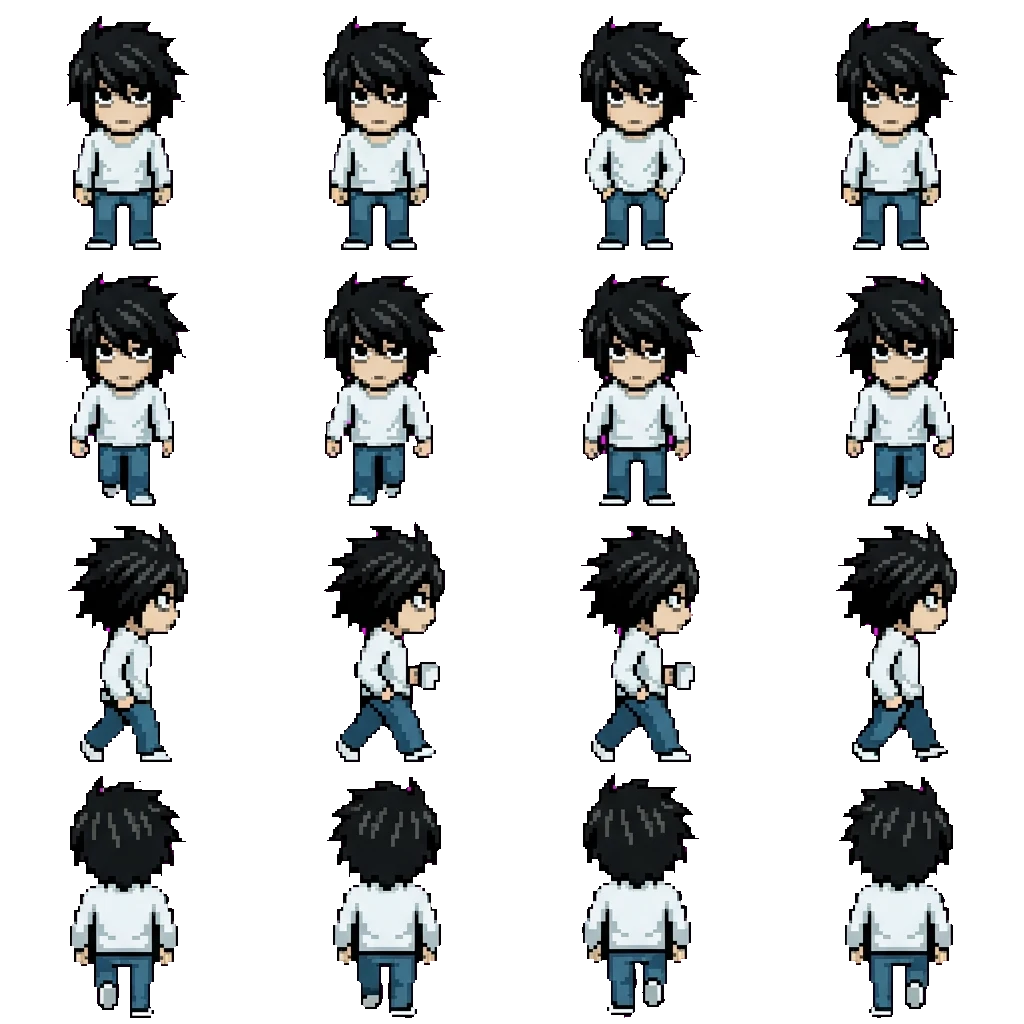 Ryuzaki (L) movement sprite