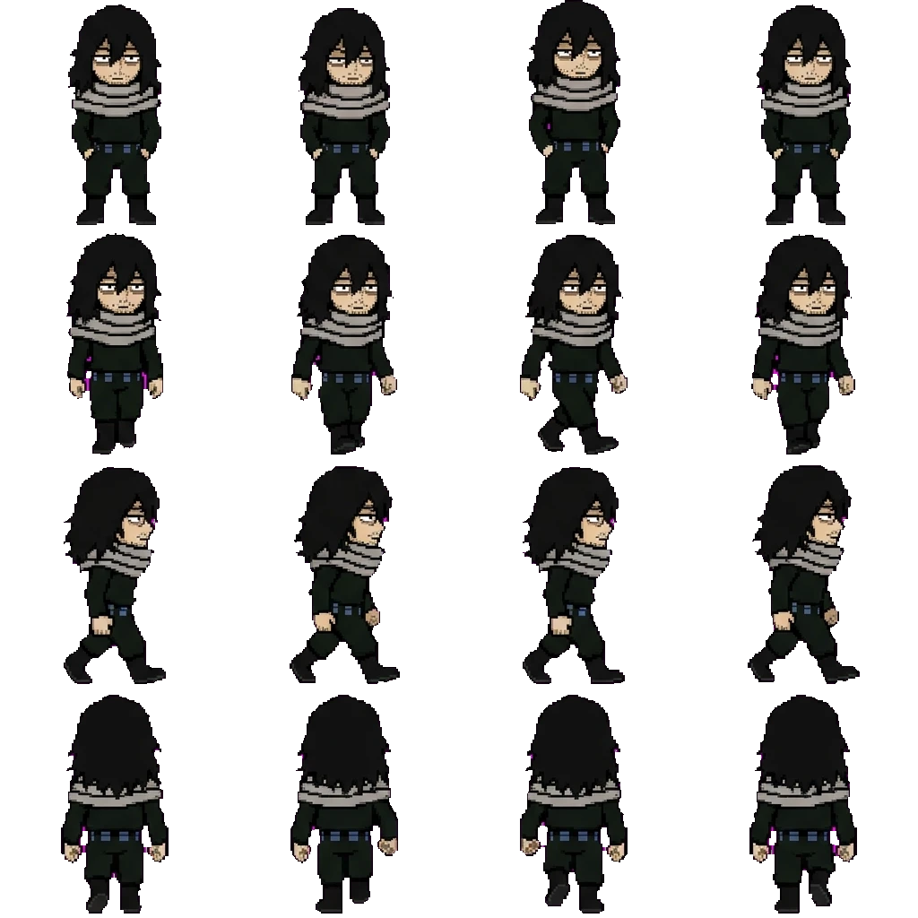 Aizawa Shouta movement sprite