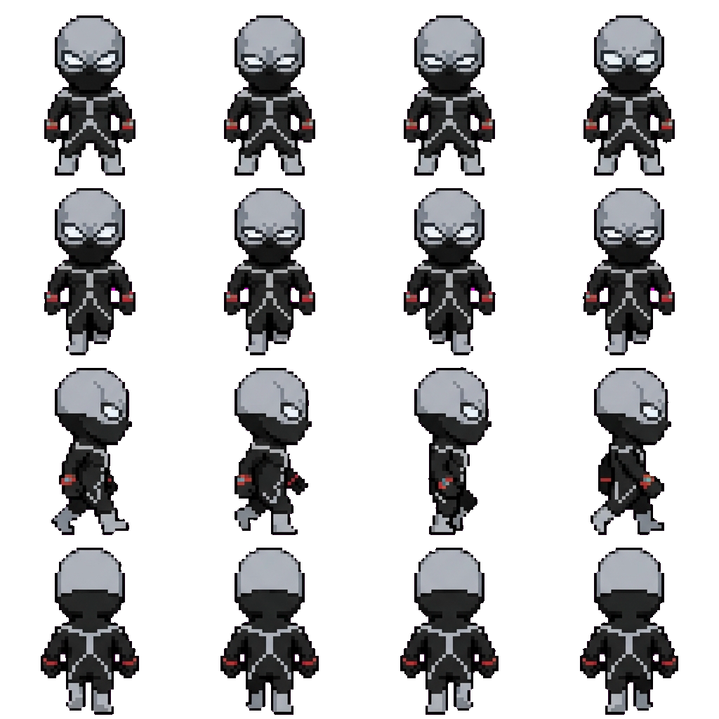 Twice movement sprite