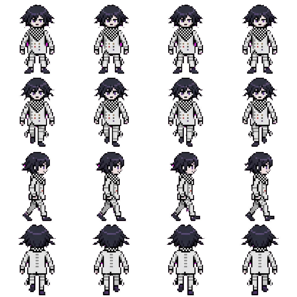 Kokichi oma movement sprite