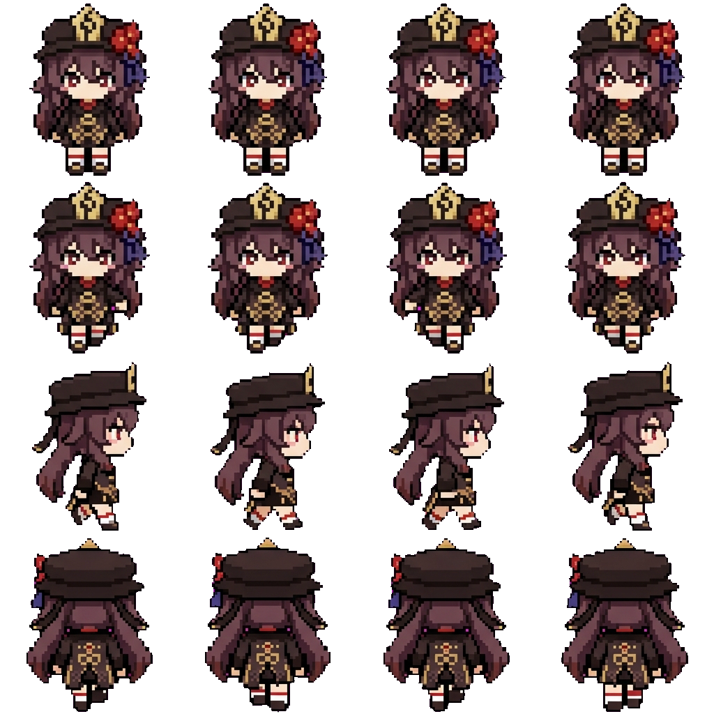 Hu Tao movement sprite