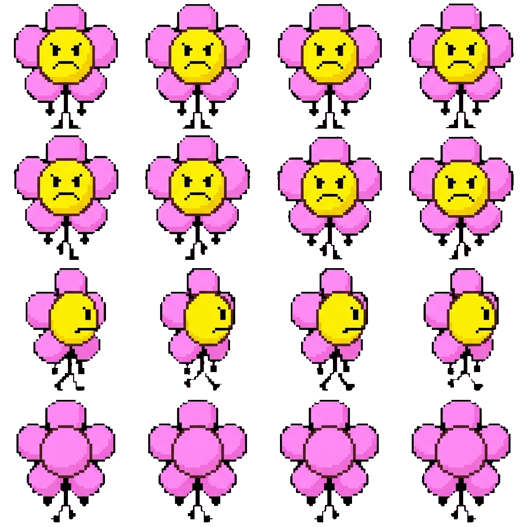 Flower movement sprite