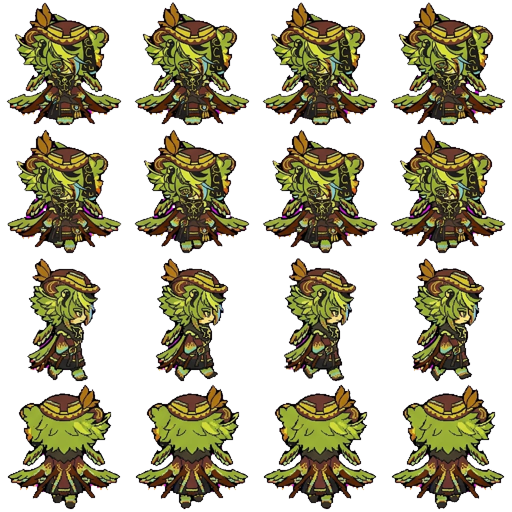 Parrot movement sprite