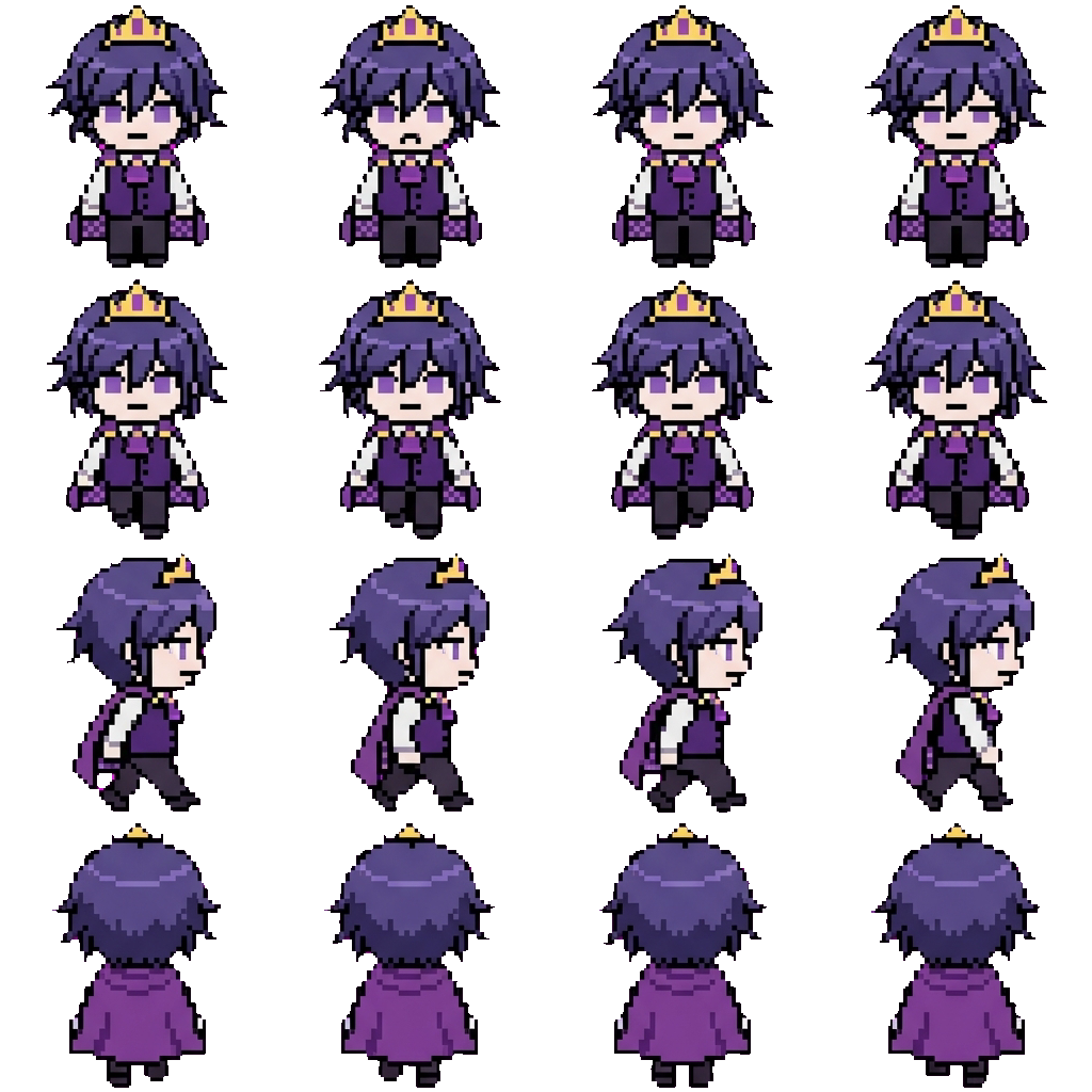 Kokichi Ouma movement sprite