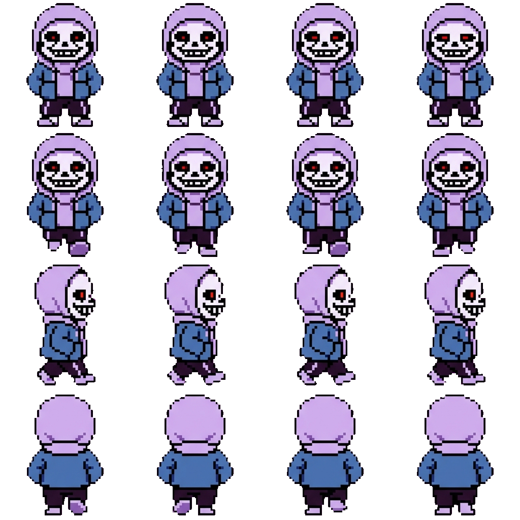 Dust sans movement sprite