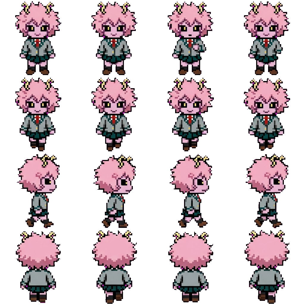 Mina Ashido movement sprite