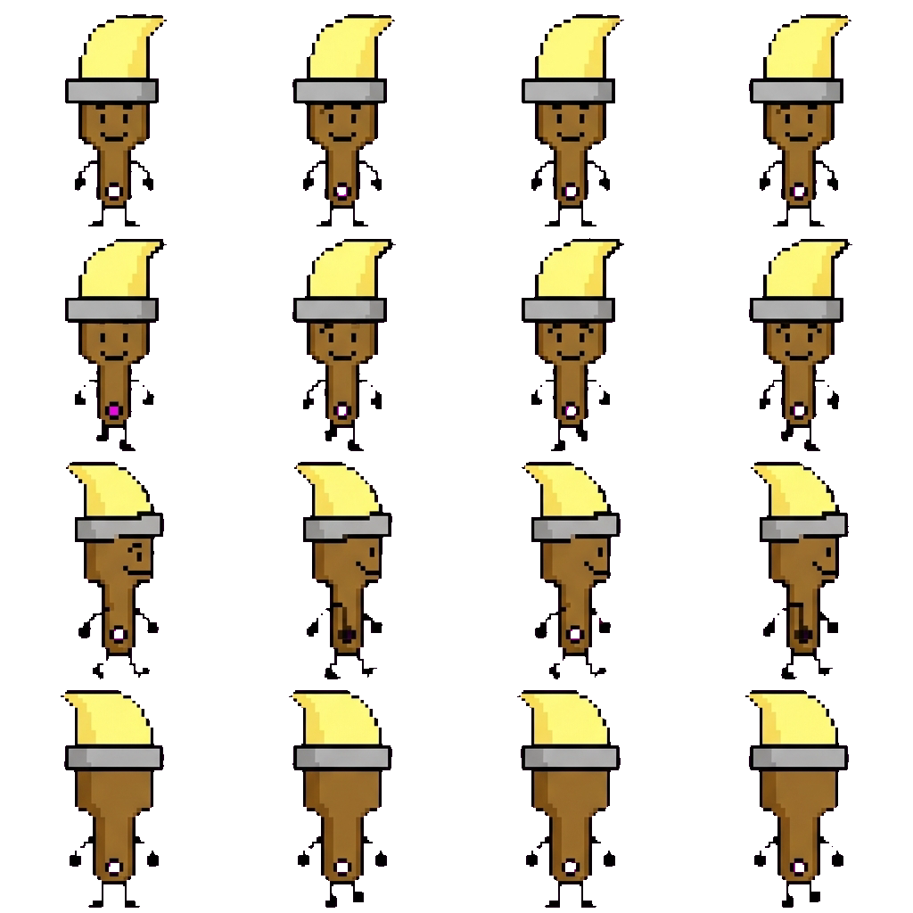 Paintbrush movement sprite