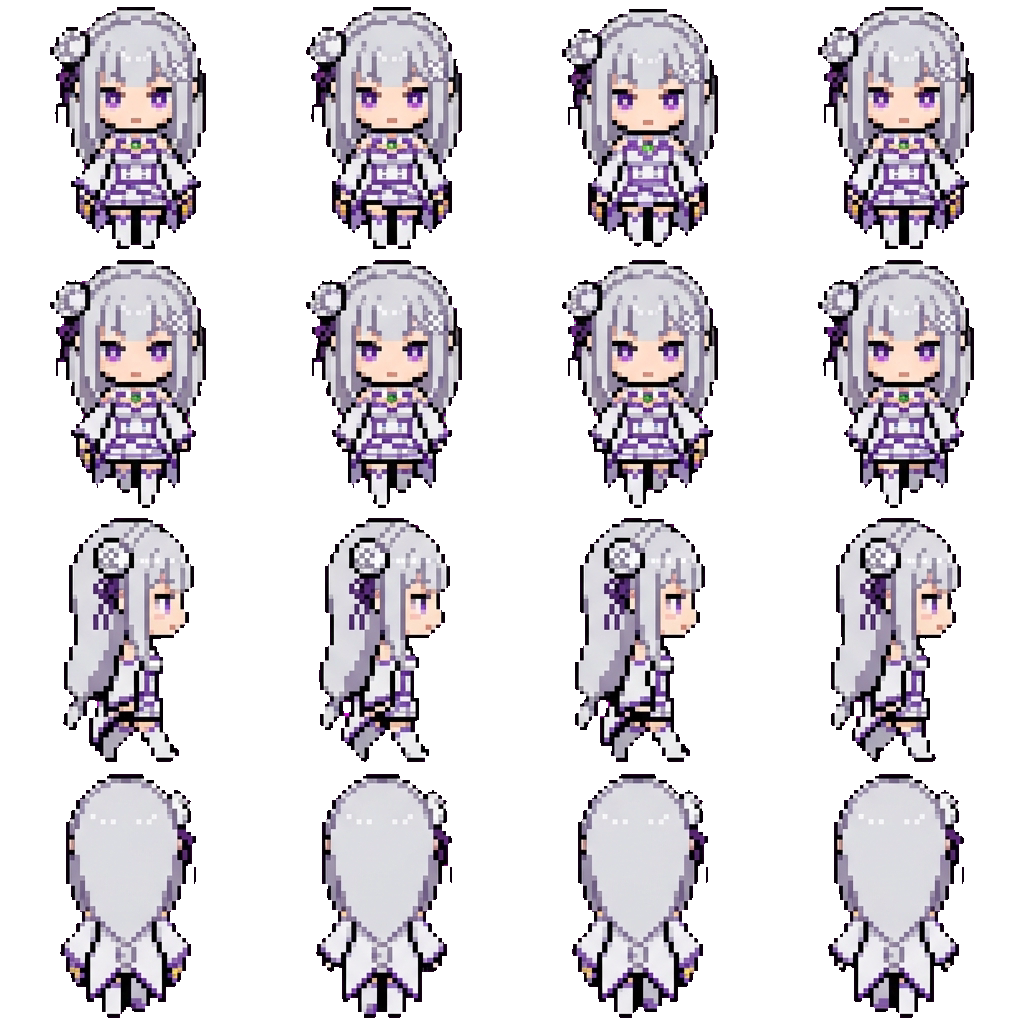 Emilia movement sprite