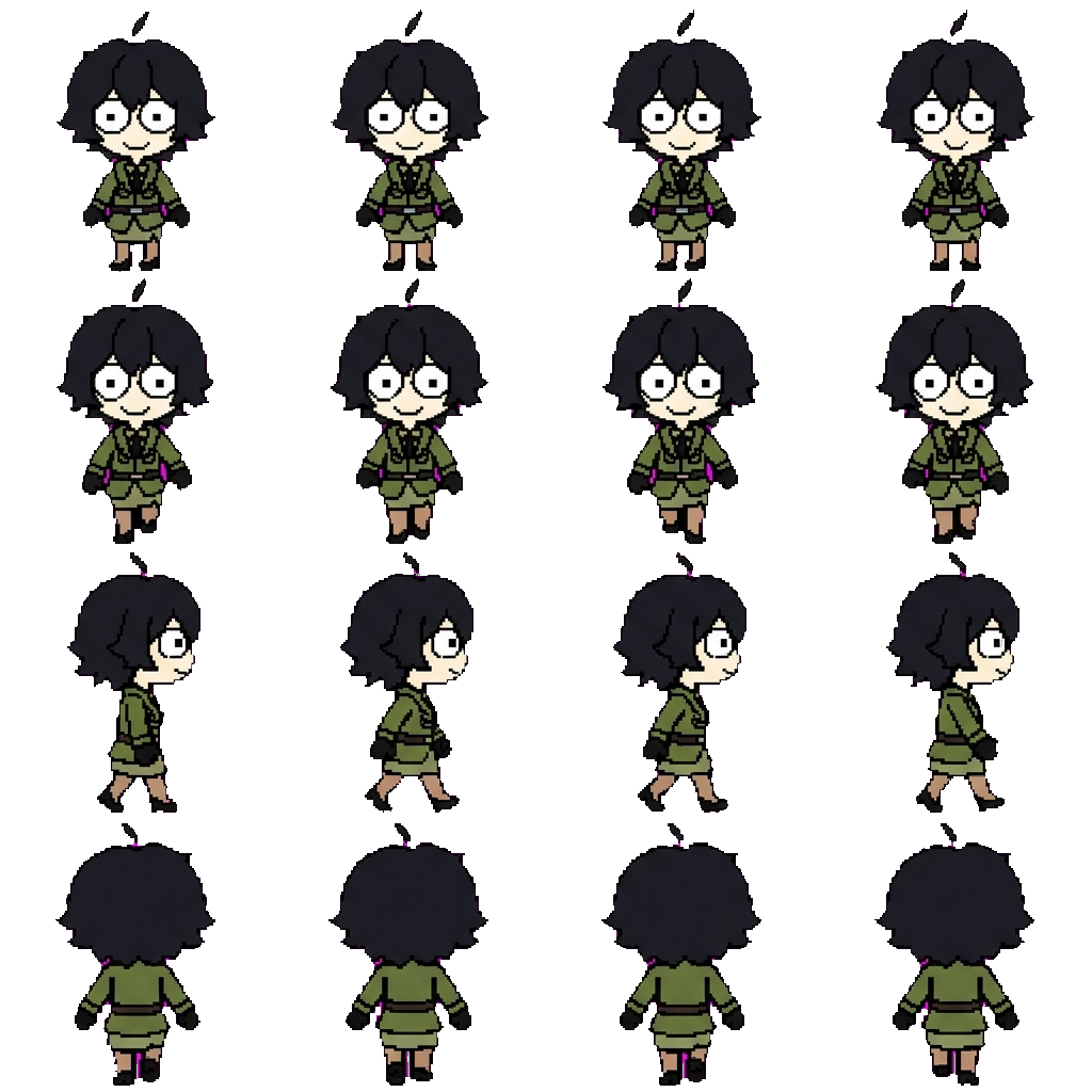 Akiko sato movement sprite