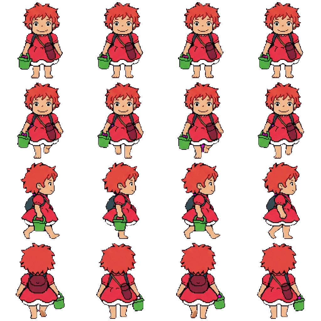 Ponyo movement sprite