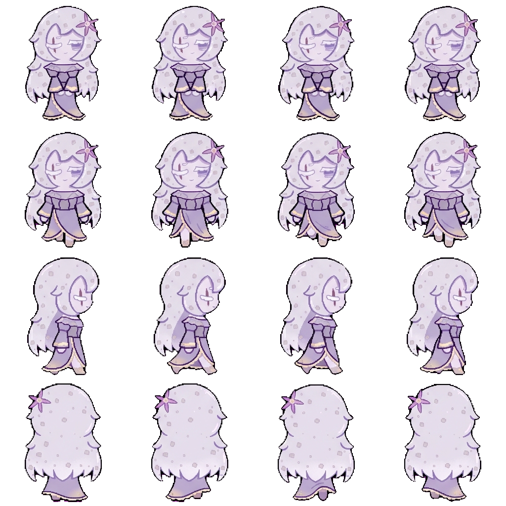 Lilac Tea Cookie movement sprite