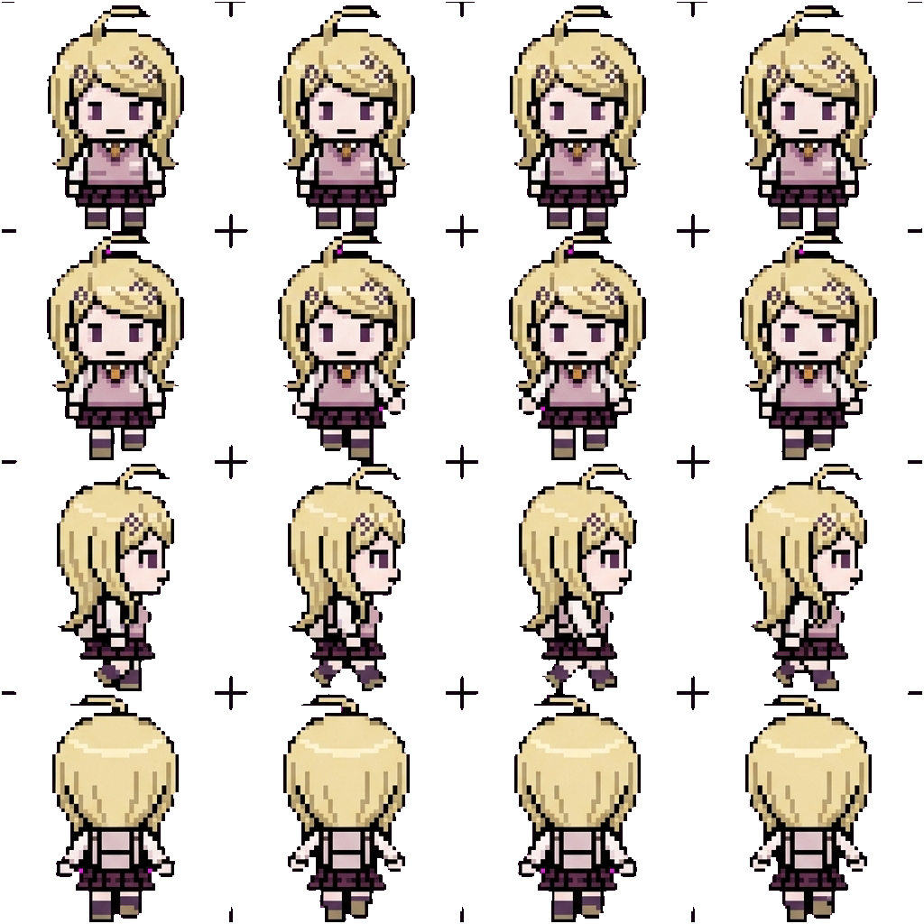 Kaede Akamatsu movement sprite