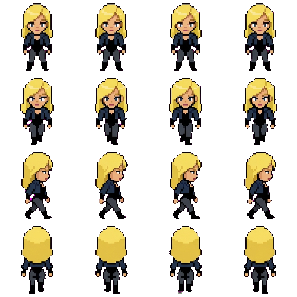 Black Canary movement sprite