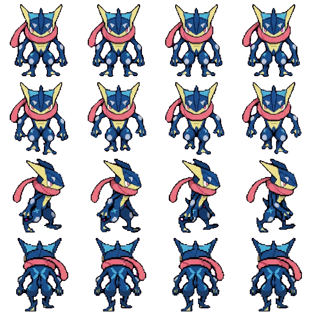 Greninja movement sprite