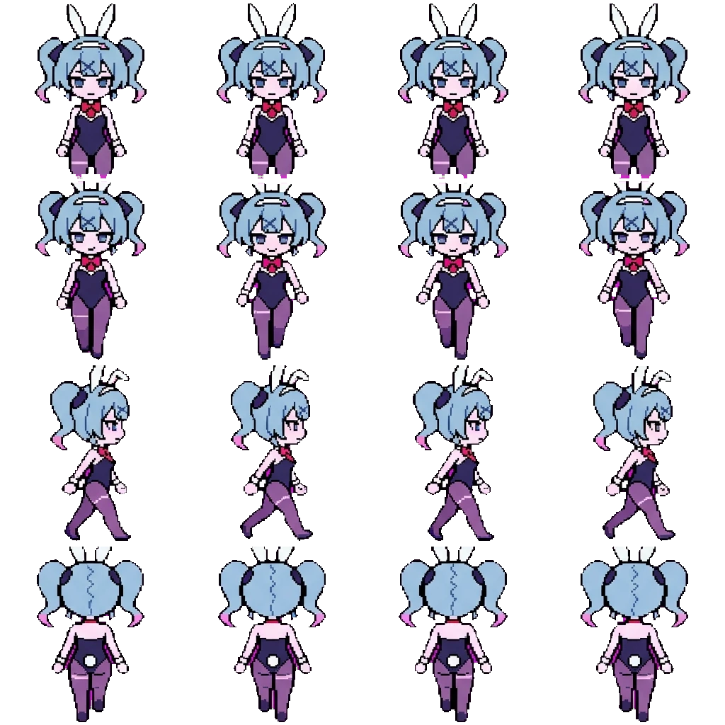 Rabbit Hole Miku movement sprite