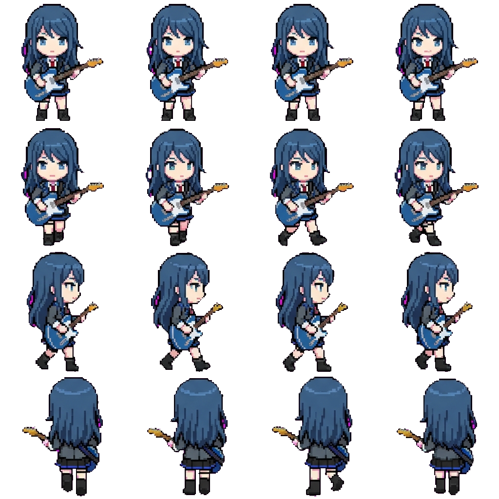 Ichika Hoshino movement sprite