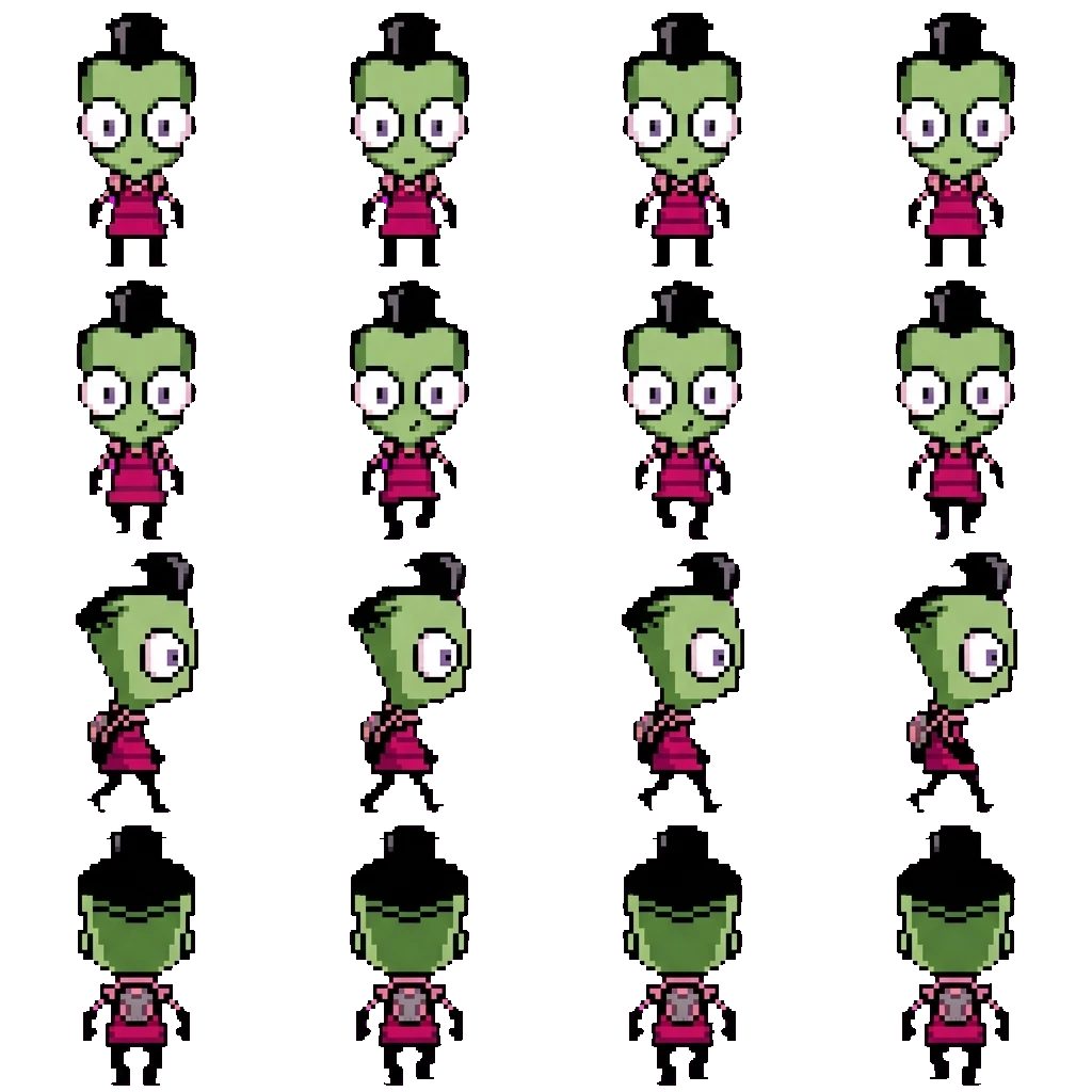 Zim movement sprite
