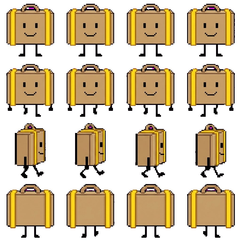 Suitcase movement sprite