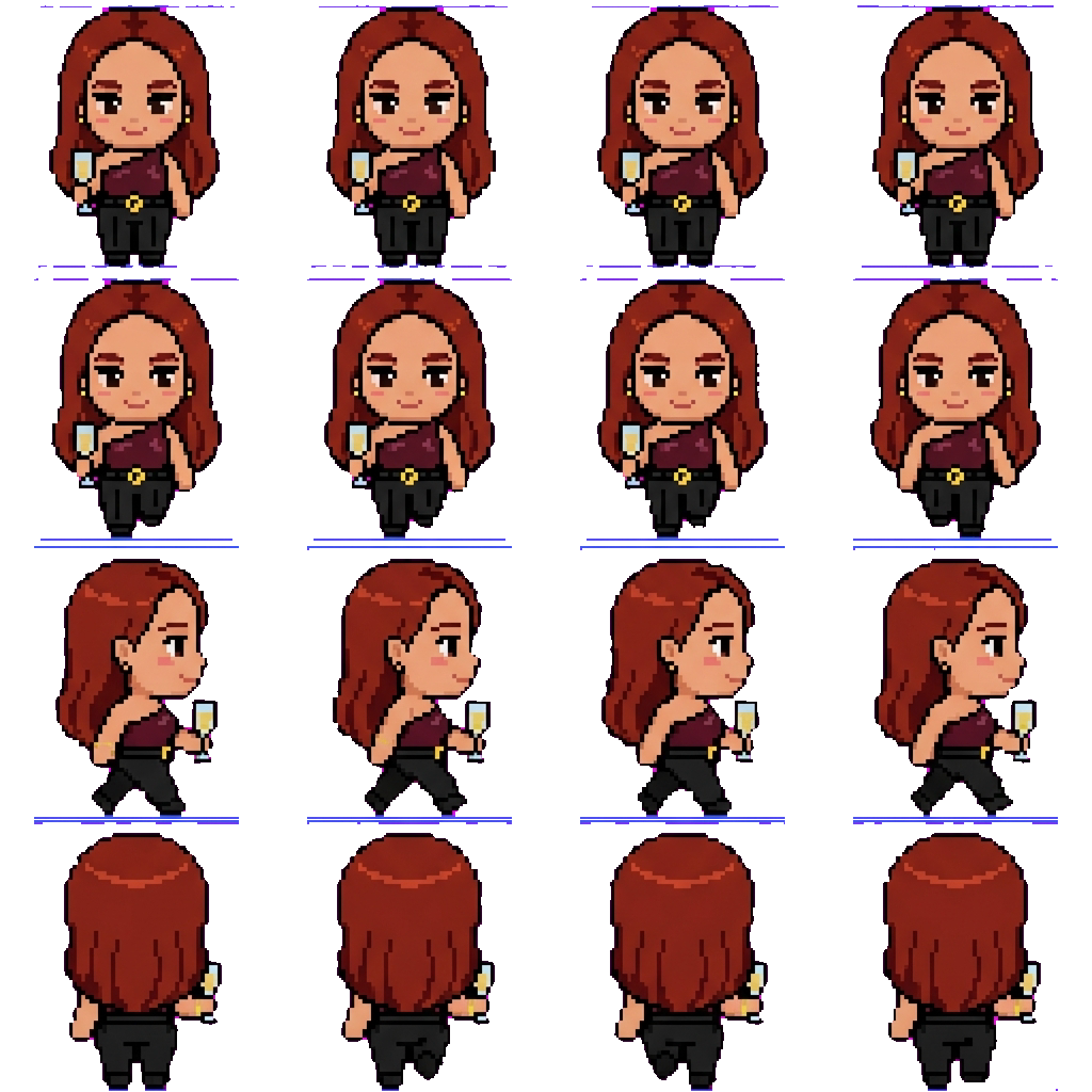 Rose movement sprite