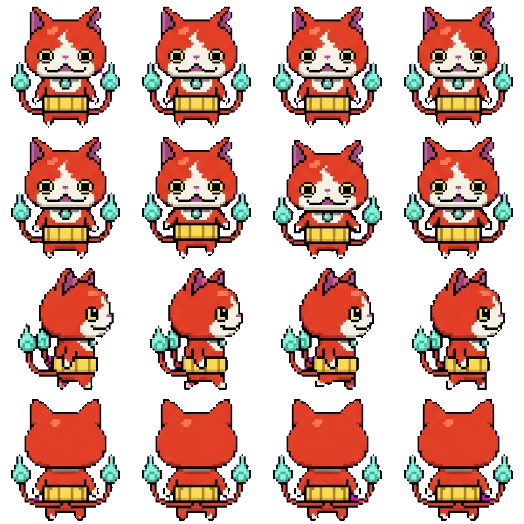 Jibanyan movement sprite