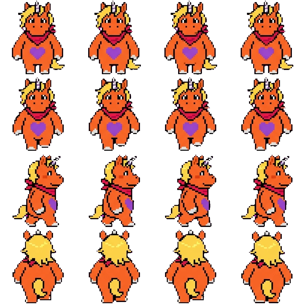 Buddy The Unicorn movement sprite