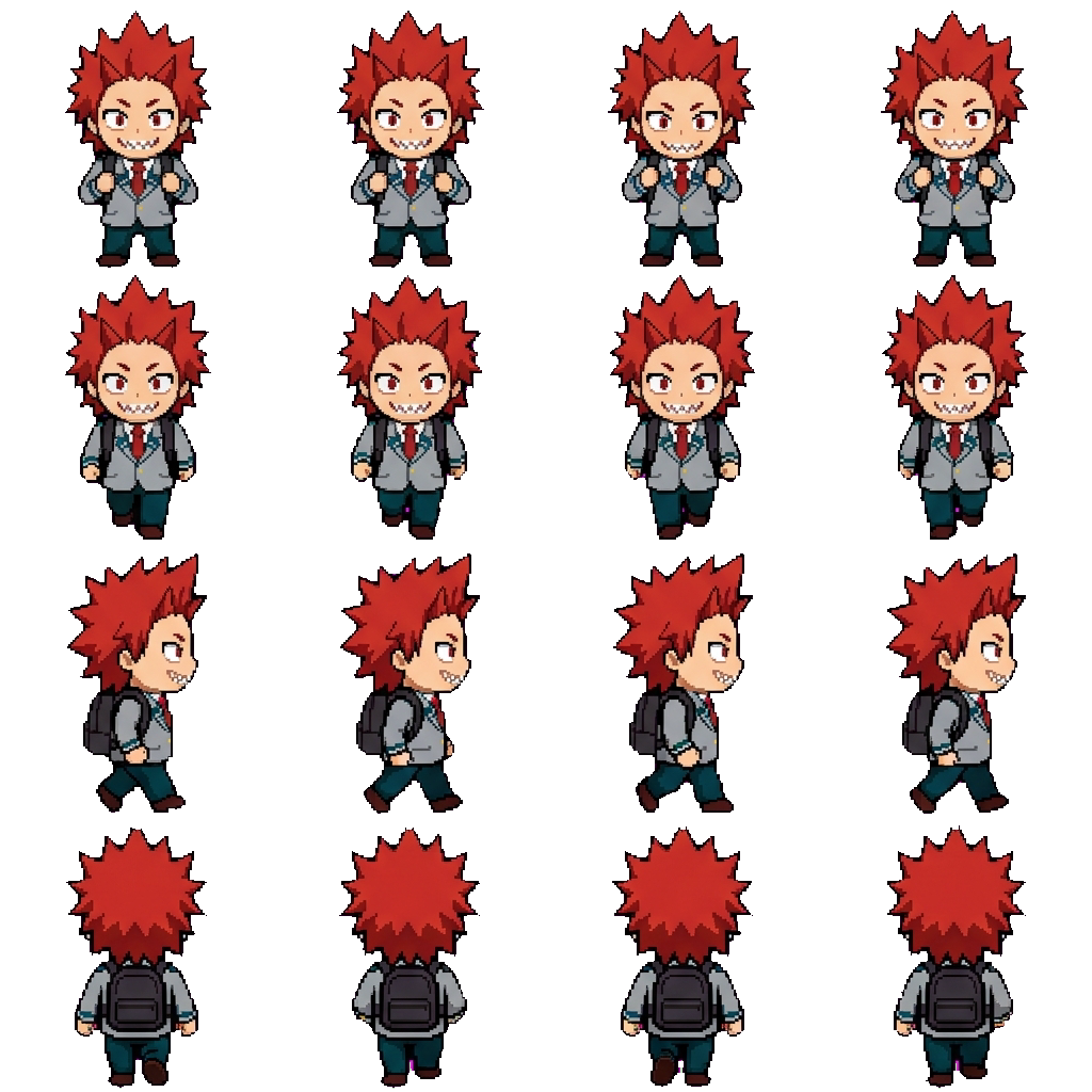 Kirishima eijirou movement sprite