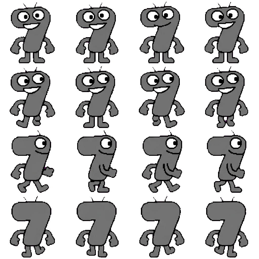 Seven movement sprite