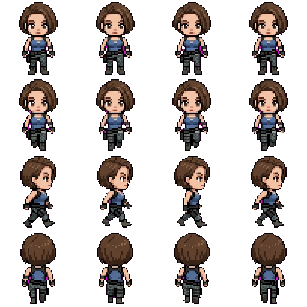 Jill Valentine movement sprite
